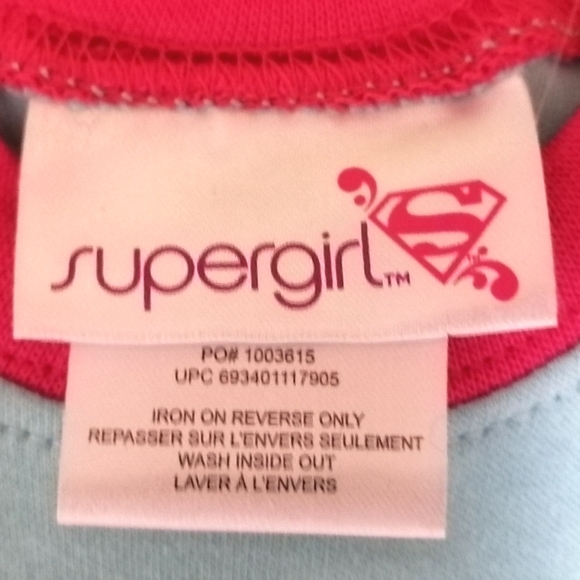 🔥SALE🔥Supergirl DC Comics 2pc Girl's Pajamas Pajama Set NWT Sizes 0-3M & 6-12M - Picture 5 of 9